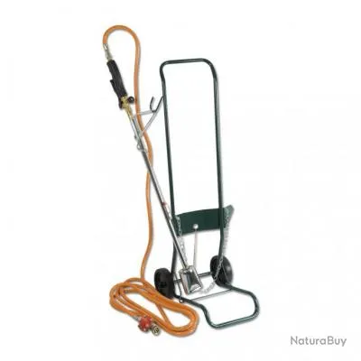 Désherbeur thermique  à gaz allumage piezo avec chariot